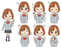 女子高生の人間関係のイラスト の画像素材 イラスト素材ならイメージナビ