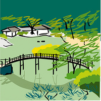 栗林公園 の画像素材 40105868 イラスト素材ならイメージナビ