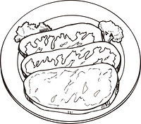 ハンバーグ の画像素材 41337798 イラスト素材ならイメージナビ