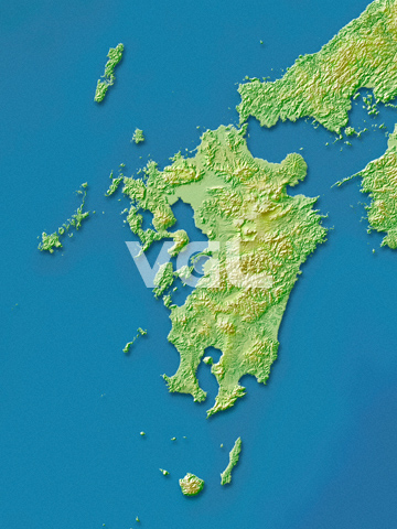 Vgl 002 立体地形図 藍色背景版 Vgl 文様 地図ほか デザインポケット