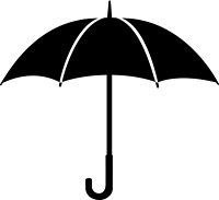 傘を差す女性のピクトグラム の画像素材 10047491 イラスト素材ならイメージナビ