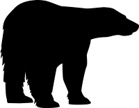 クマのシルエット の画像素材 イラスト素材ならイメージナビ