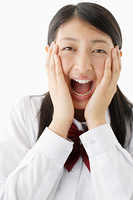 あっかんべーをする女子高生 の画像素材 1409 写真素材ならイメージナビ