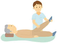 理学療法士とリハビリをする老人女性 の画像素材 イラスト素材ならイメージナビ