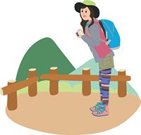 山ガールの２人 の画像素材 イラスト素材ならイメージナビ