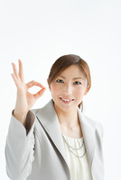 ひらめいたポーズのビジネスウーマン の画像素材 写真素材ならイメージナビ