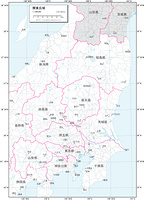関東甲信越地方 白地図 の画像素材 地図素材ならイメージナビ