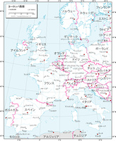 地域図 ヨーロッパ東部 白地図 の画像素材 地図素材ならイメージナビ