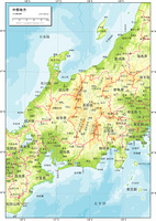 関東甲信越地方 自然図 の画像素材 地図素材ならイメージナビ