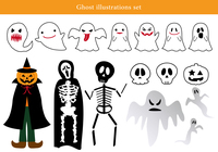 ハロウインの夜は怖い の画像素材 イラスト素材ならイメージナビ