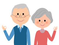 シニアカップル おしゃれ の画像素材 イラスト素材ならイメージナビ