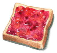 かわいい食パンのイラスト バター付き の画像素材 イラスト素材ならイメージナビ