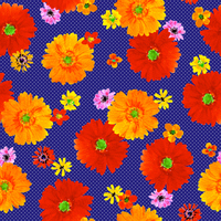 カラフルな花柄 総柄シームレスパターン の画像素材 イラスト素材ならイメージナビ