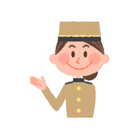 お辞儀するホテルスタッフ の画像素材 イラスト素材ならイメージナビ