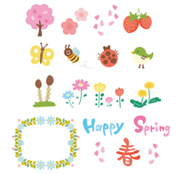 春の草花 草原の風景 の画像素材 イラスト素材ならイメージナビ