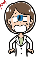 ショックを受ける看護師のイラスト の画像素材 イラスト素材ならイメージナビ