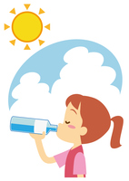 作業員 水分補給 の画像素材 イラスト素材ならイメージナビ