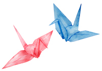 折り紙 鶴と亀とカブト の画像素材 イラスト素材ならイメージナビ