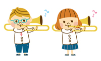 吹奏楽部 楽器いろいろ の画像素材 イラスト素材ならイメージナビ