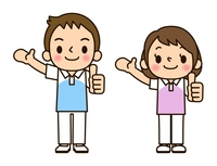 介護士男女 悩む の画像素材 イラスト素材ならイメージナビ