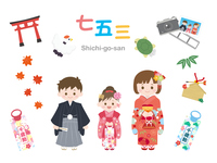 七五三 イラスト素材セット の画像素材 イラスト素材ならイメージナビ