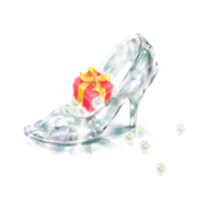 ガラスの靴 ハート 真珠 の画像素材 イラスト素材ならイメージナビ