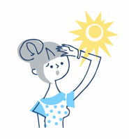 紫外線 女性 セット の画像素材 イラスト素材ならイメージナビ