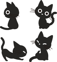 ハロウィンの黒猫 イラスト素材 の画像素材 イラスト素材ならイメージナビ