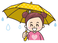 傘を差す女の子のイラスト の画像素材 イラスト素材ならイメージナビ