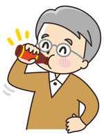 栄養ドリンクを飲むビジネスウーマン の画像素材 イラスト素材ならイメージナビ