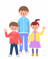 ３人兄弟 の画像素材 31556637 イラスト素材ならイメージナビ