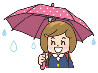 傘を差す女の子のイラスト の画像素材 イラスト素材ならイメージナビ