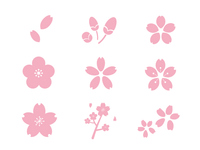 桜ライン素材1 の画像素材 イラスト素材ならイメージナビ