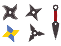 忍者シルエット1 の画像素材 イラスト素材ならイメージナビ