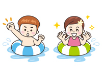 学校行事 教材イラスト素材集 夏の学校行事 プール授業の画像素材 Yourstock