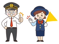 運転士の男性と電車 の画像素材 イラスト素材ならイメージナビ