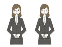ビジネスマナー 立ち方 の画像素材 イラスト素材ならイメージナビ