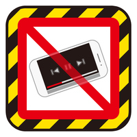 スマホ動画視聴禁止マーク の画像素材 イラスト素材ならイメージナビ