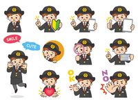 運転士の男女 の画像素材 イラスト素材ならイメージナビ