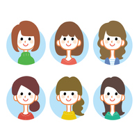 お喋り イラスト の画像素材 イラスト素材ならイメージナビ