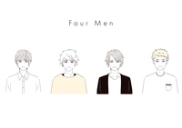 スーツ姿の男性の線画 の画像素材 イラスト素材ならイメージナビ