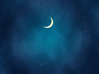 三日月と綺麗な夜空の風景イラスト の画像素材 イラスト素材ならイメージナビ