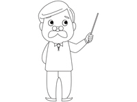 指示棒を持つ女性 の画像素材 イラスト素材ならイメージナビ