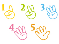 指でカウント 数字 アイコン の画像素材 イラスト素材ならイメージナビ