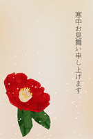 寒椿の背景 の画像素材 イラスト素材ならイメージナビ