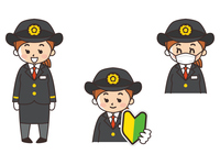 運転士の男性と電車 の画像素材 イラスト素材ならイメージナビ