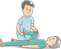 歩行リハビリをする高齢者 の画像素材 イラスト素材ならイメージナビ