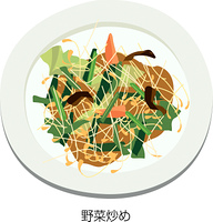 野菜炒め の画像素材 イラスト素材ならイメージナビ