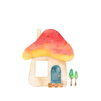 赤い屋根の家 の画像素材 イラスト素材ならイメージナビ