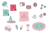 温泉マーク2 の画像素材 イラスト素材ならイメージナビ